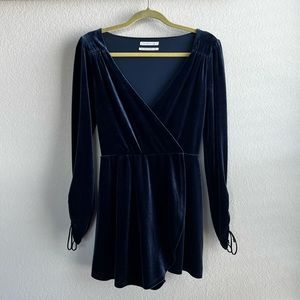 UO Brooklyn Velvet Romper
